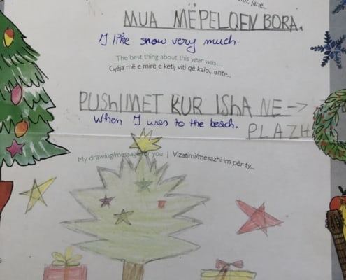 Christmas 2018 wishes from Kejda in Albania