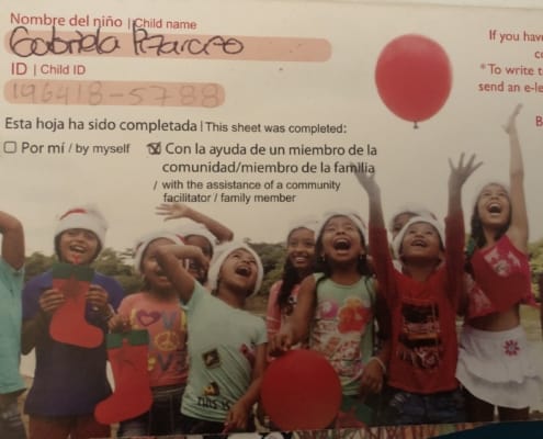 Bay Area’s Gabriella in Columbia sent us a Christmas card