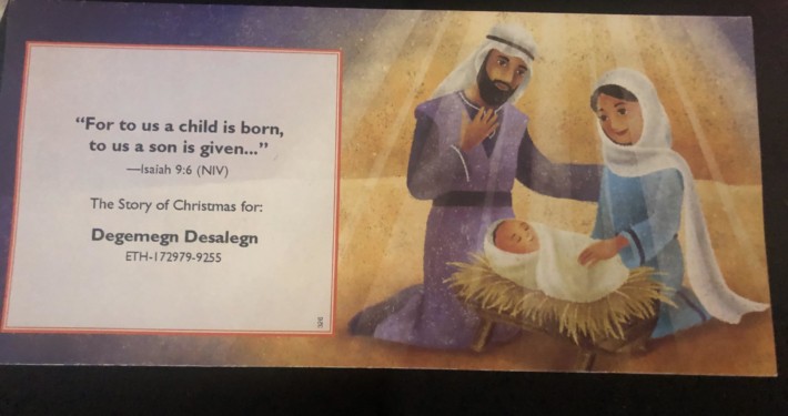 Christmas message to our kids in faithful countries